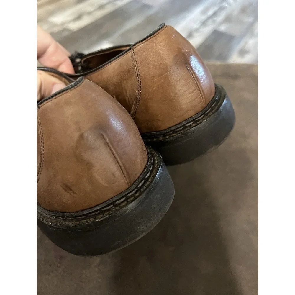 Allen Edmonds Shoes Split Toe Derby Men's 10D Brown Leather Business City Preppy
